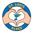 St. Louis Blues® Heart Hands Decal