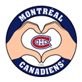 Montreal Canadiens® Heart Hands Decal