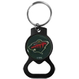 Minnesota Wild® Bottle Opener Key Chain, Black