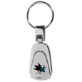 San Jose Sharks® Steel Teardop Key Chain