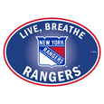 New York Rangers® Live-Breath Auto Decal