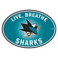 San Jose Sharks® Live-Breath Auto Decal