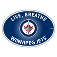 Winnipeg Jets™ Live-Breath Auto Decal