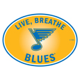 St. Louis Blues® Live-Breath Auto Decal