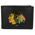 Chicago Blackhawks® Leather Bi-fold Wallet, Large Logo