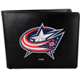 Columbus Blue Jackets® Leather Bi-fold Wallet, Large Logo
