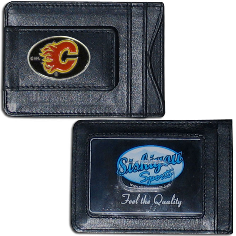 Calgary Flames? Leather Cash & Cardholder    