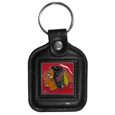 Chicago Blackhawks® Square Leatherette Key Chain