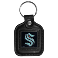 Seattle Kraken™ Square Leather Key Chain