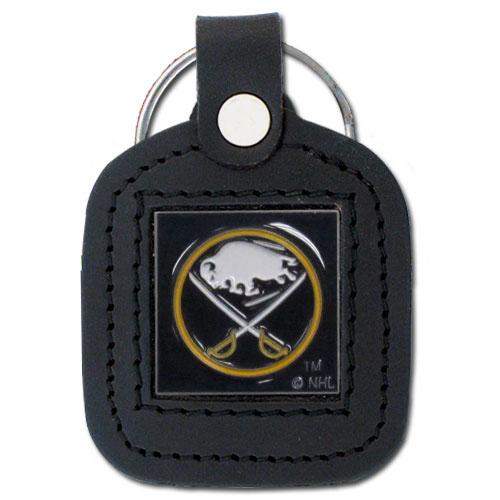 Buffalo Sabres? Square Leatherette Key Chain    