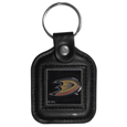 Anaheim Ducks® Square Leatherette Key Chain