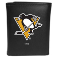Pittsburgh Penguins® Leather Tri-fold Wallet, Large Logo