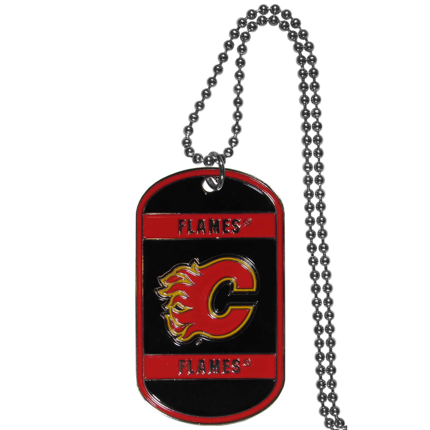 Calgary Flames? Tag Necklace    