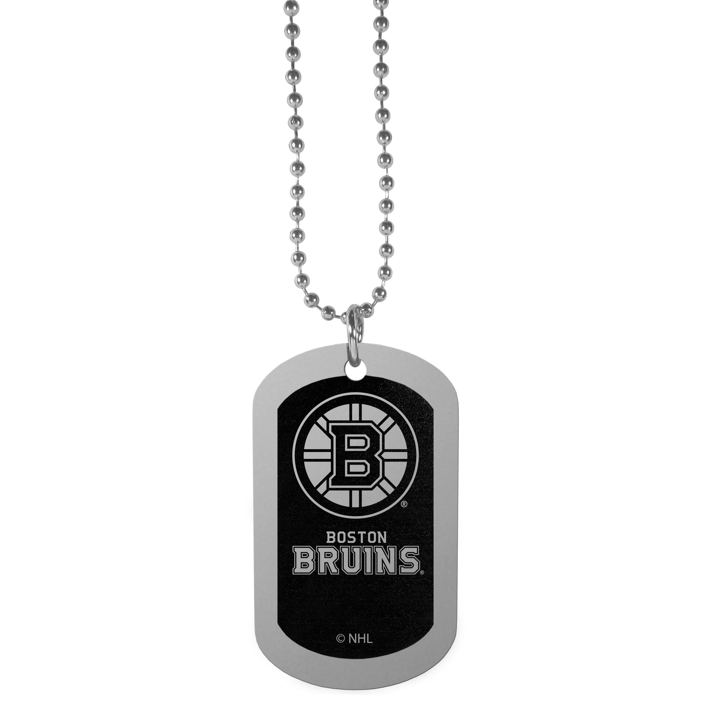 Boston Bruins? Chrome Tag Necklace    