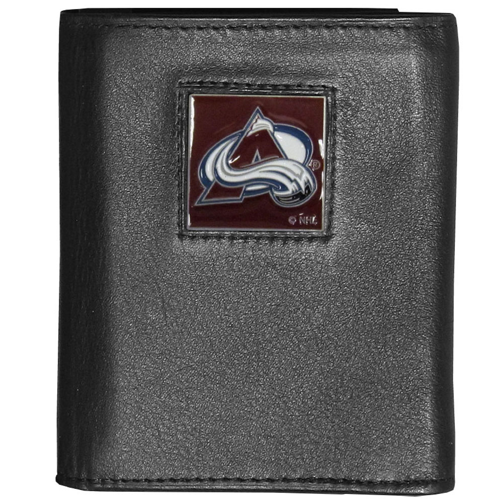 Colorado Avalanche? Deluxe Leather Tri-fold Wallet    