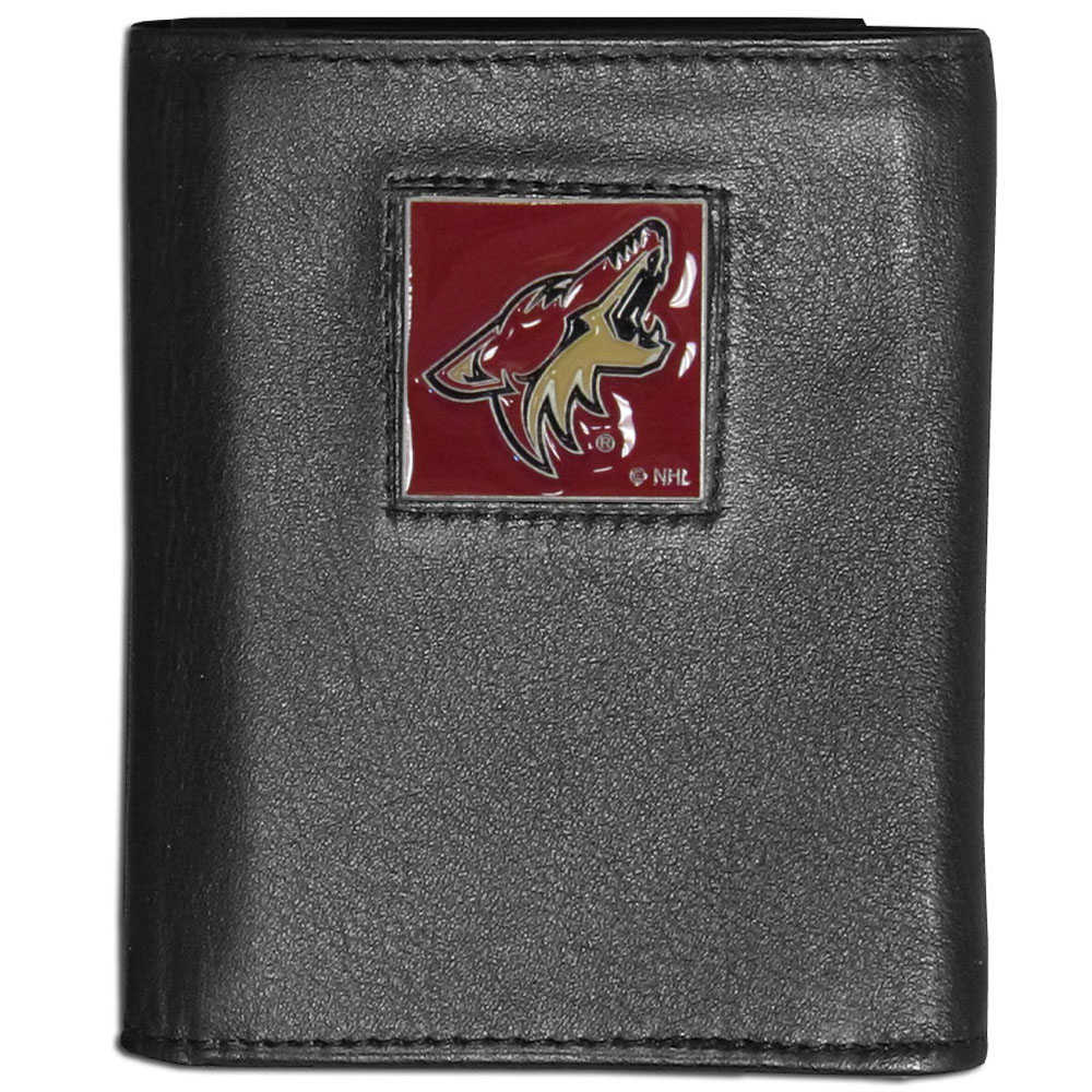 Arizona Coyotes? Leather Tri-fold Wallet    