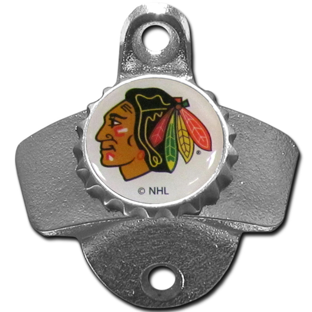 Chicago Blackhawks? Wall Mounted Bottle Opener    