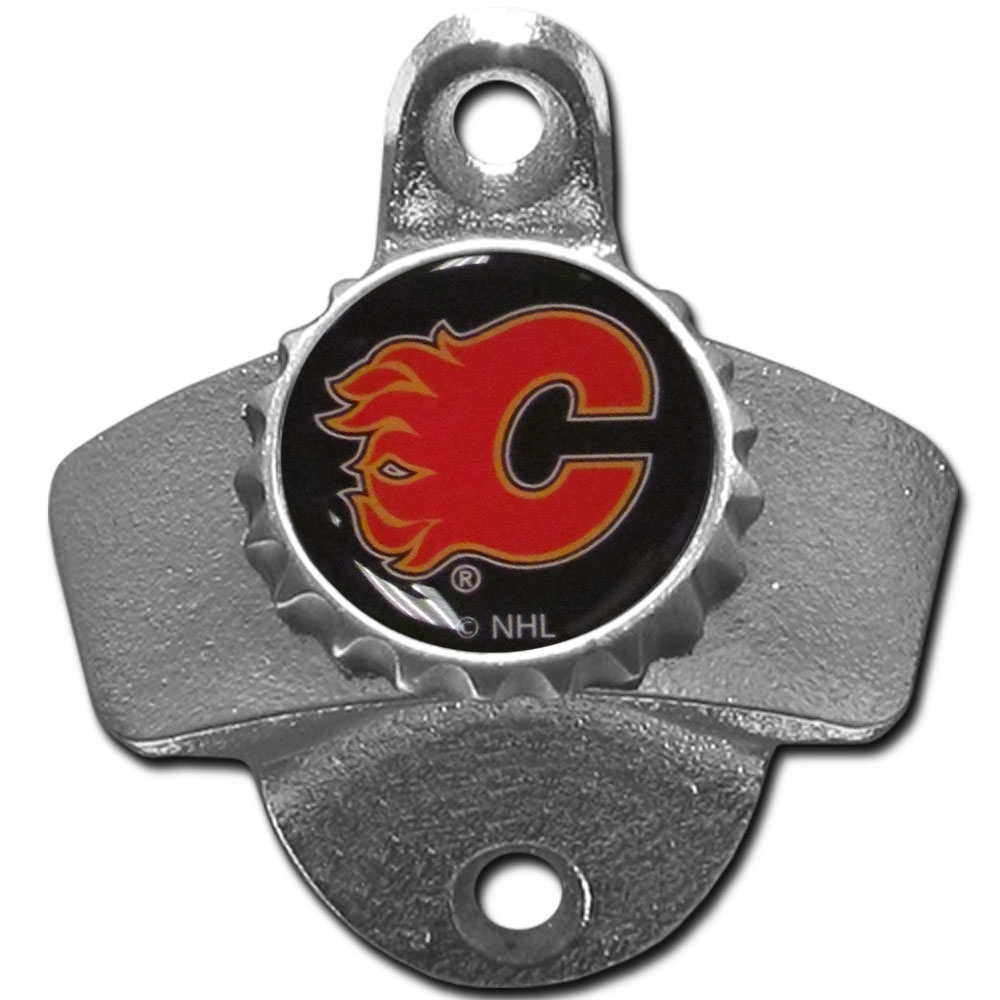 Calgary Flames? Wall Mounted Bottle Opener    