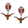 College Football Stud Earrings