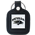 Square Leatherette Key Chain