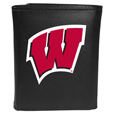 College Leather Tri-fold Wallets, Large Logo