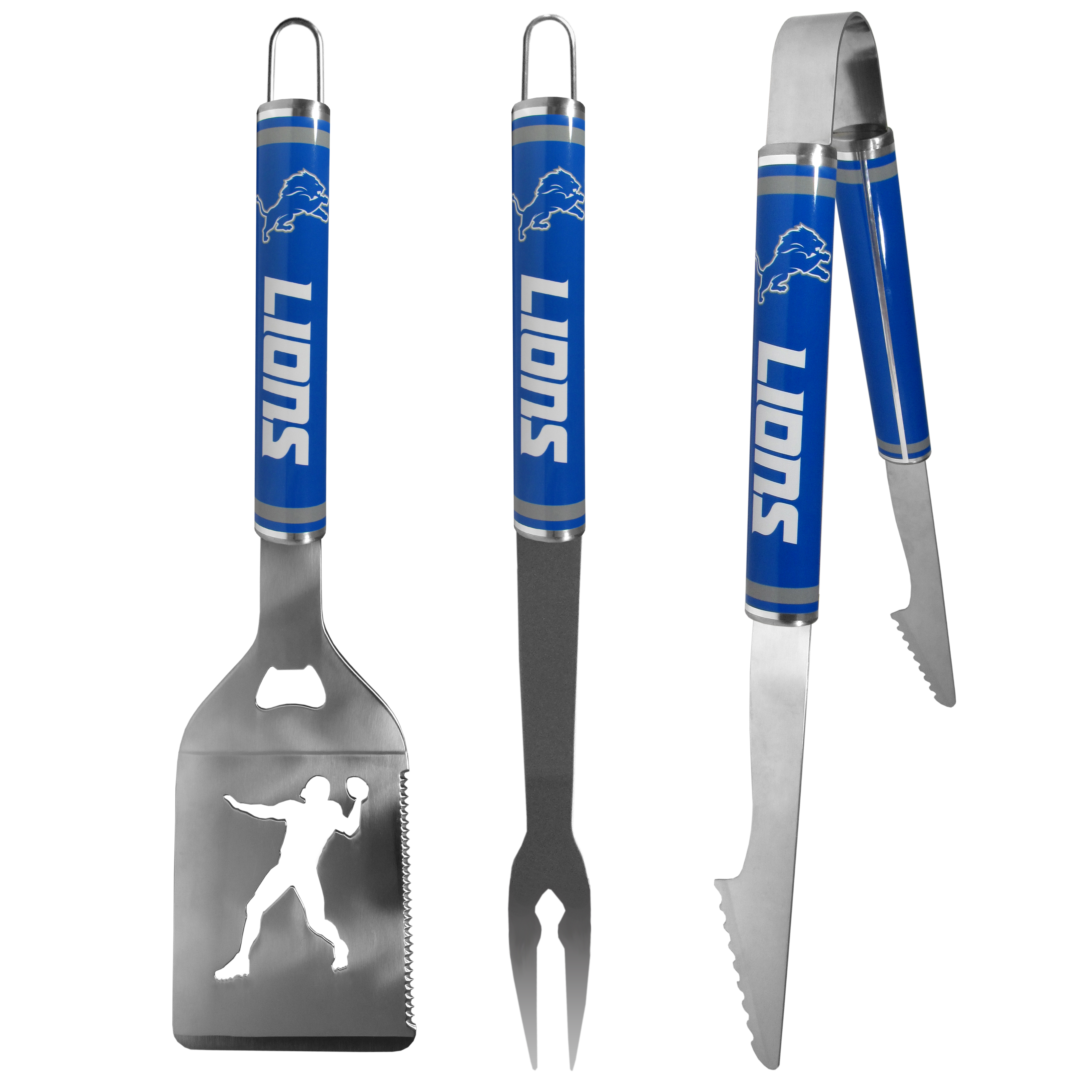 3 pc Logo Steel BBQ Tools