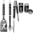 NFL 3 pc Steel Logo BBQ Tools w/Shakers