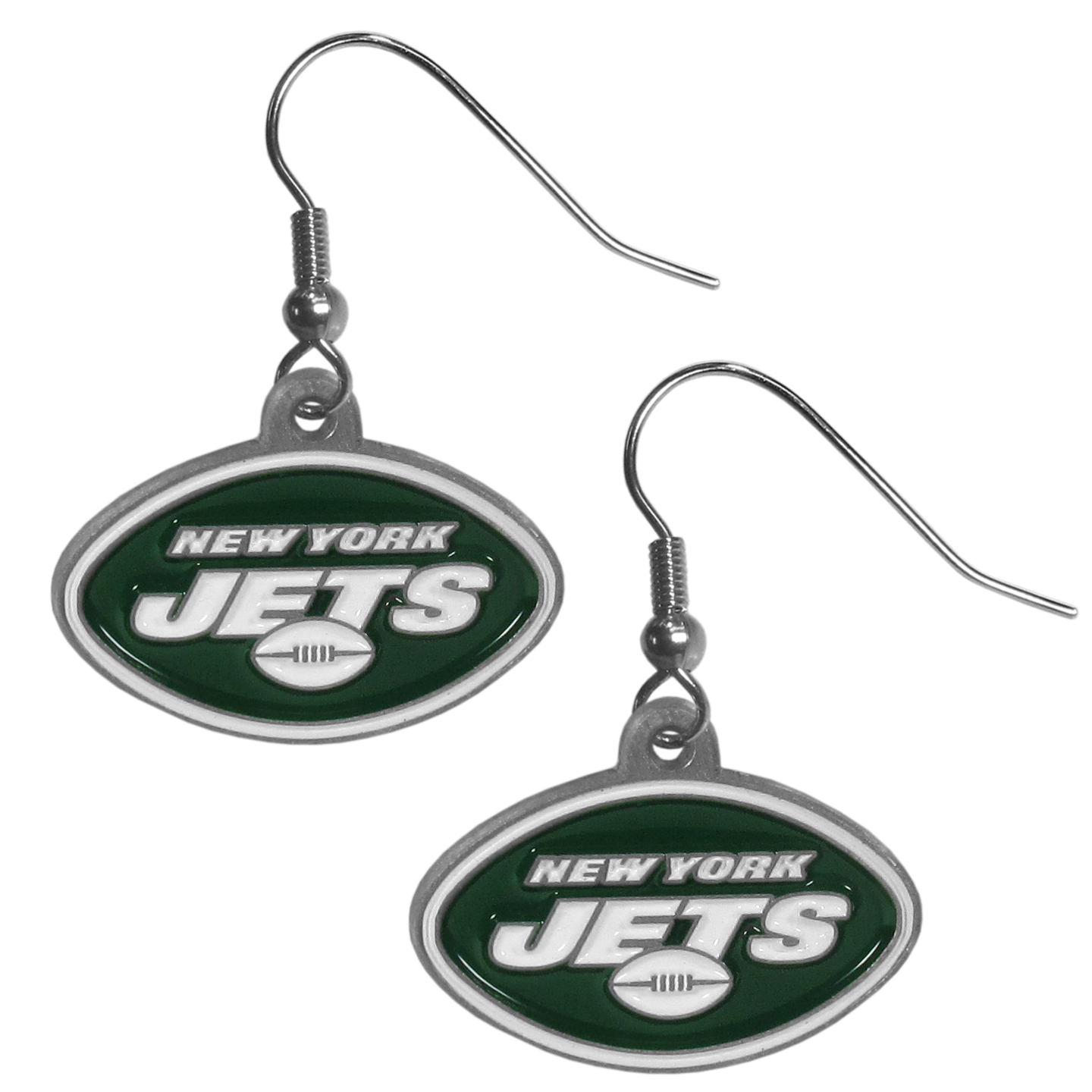 Siskiyou NFL Chrome Dangle Earrings