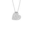 Sterling Silver Sideways Heart Necklace